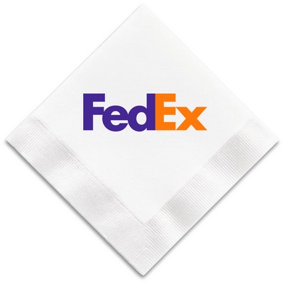 1-Ply White Beverage Napkin