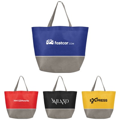 Julian Two-Tone - Non-Woven Tote Bag - Silkscreen